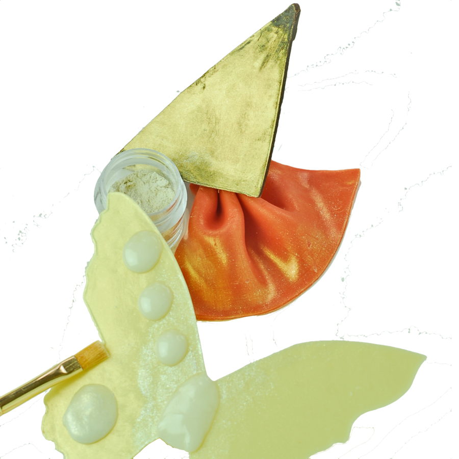 Gold Shimmer and Silver Sparkle Dusts Confection Crafts